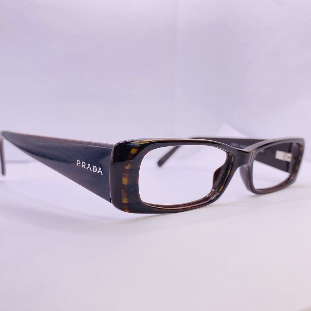 Prada Eyeglasses Sunglasses Authentic Frames VPR 17L 7N6-1O1 51 [] 15 135 Brown